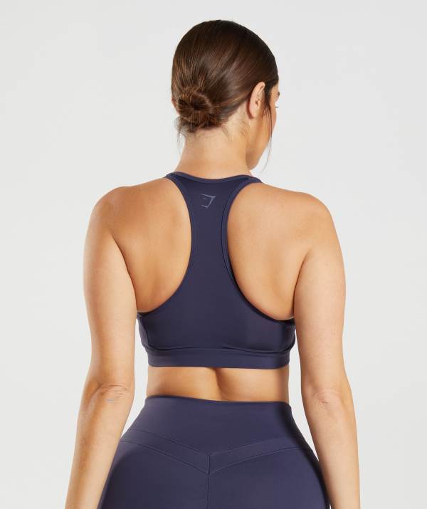 Damske Športové Podprsenky Gymshark Whitney Mesh Indigo Námornícka Modrá | XC8175043